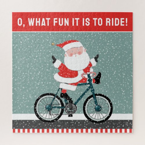 Biking Cycling Holiday Gift Jigsaw Puzzle