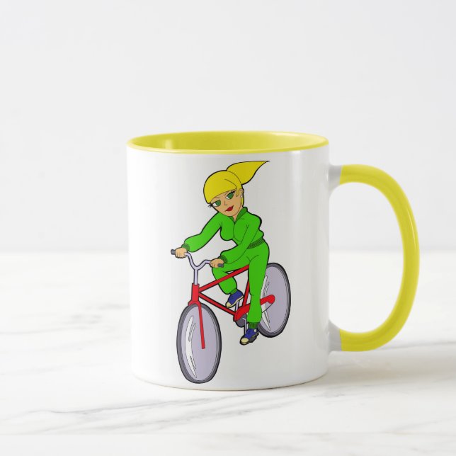biking girl Mug (Right)