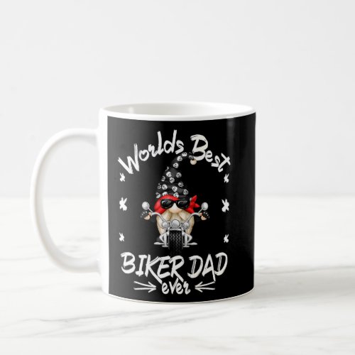 Biking Gnome Riding Motorcycle For Best Biker Dad  Coffee Mug