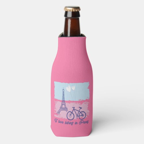 Biking in Paris  Bottle Cooler