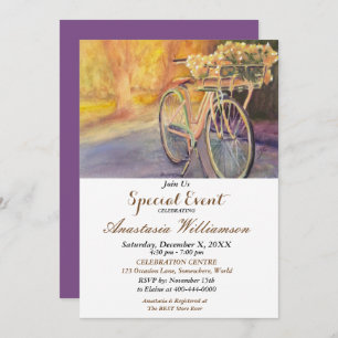 BIKING IN THE PARK PARTY EVENT INVITE