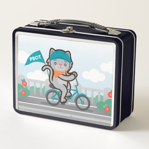 Biking Kitty Lunchbox