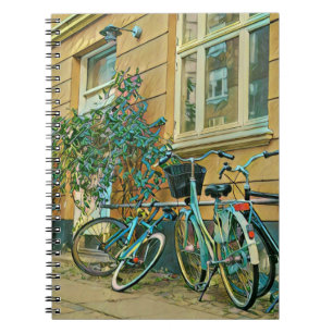 Biking Lover Gift Cycling Painting Notebook