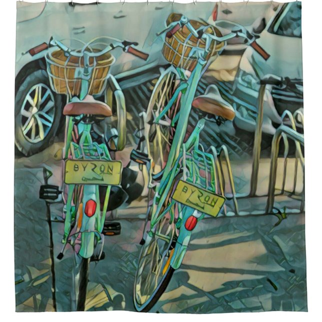 Biking Lover Gift For Cyclist Shower Curtain (Front)