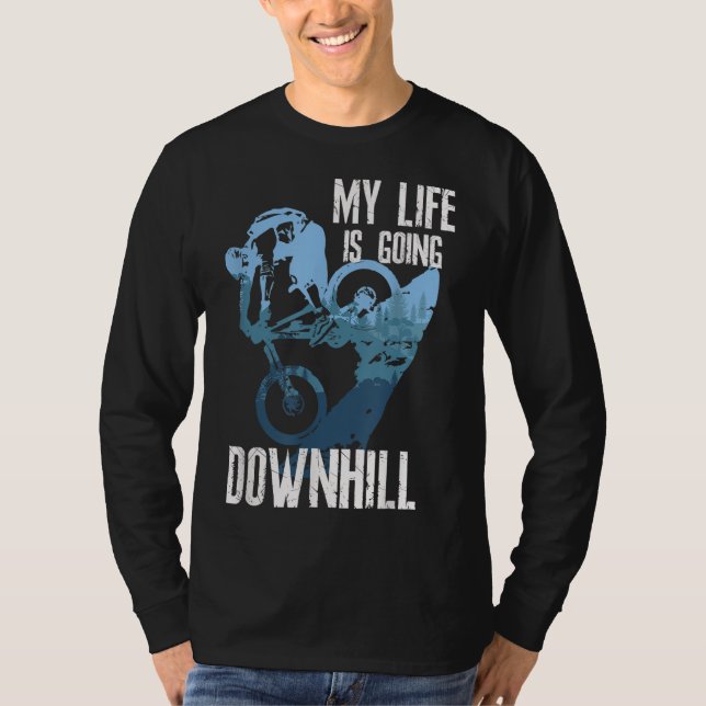 Biking Mountain Bike Enduro MTB Cycling T-Shirt (Front)