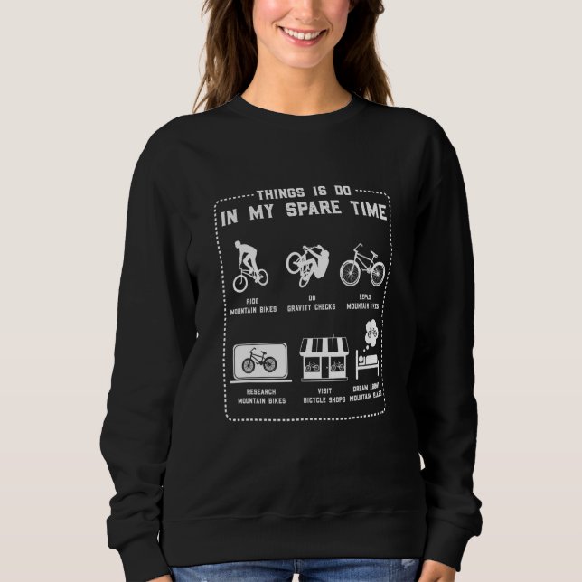 Biking Mtb Shorts Mtb Gloves Downhill Mountain Bik Sweatshirt (Front)