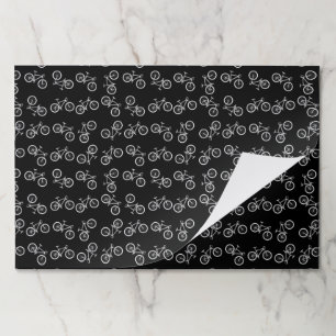 Biking Paper Placemats, Cycling Birthday Party Mat