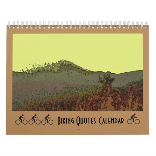 Biking Quotes Calendar
