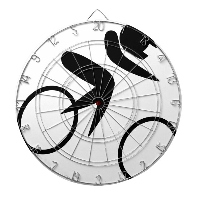 Biking to peace and joy dart board (Front)