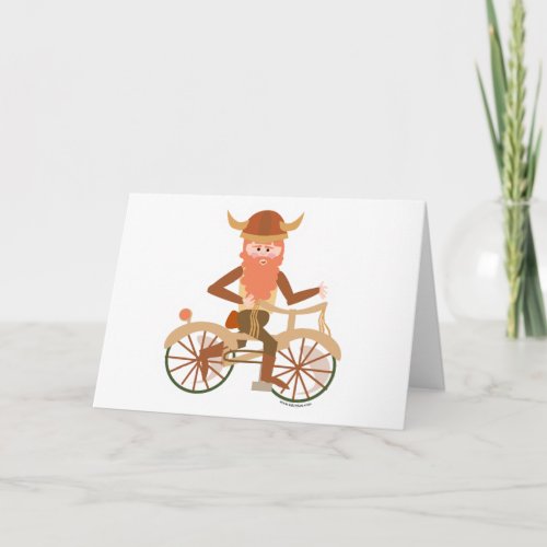 Biking Viking Card