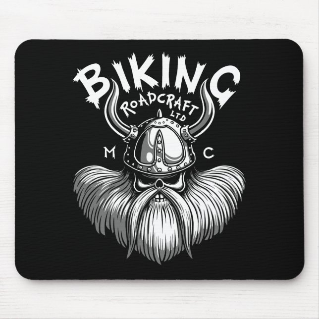 Biking Viking Mouse Pad (Front)
