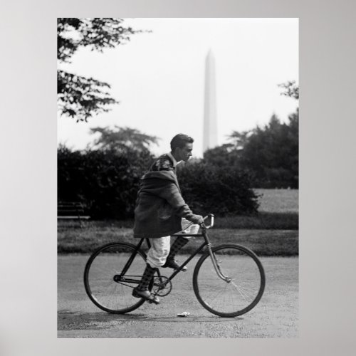 BIKING WASHINGTON DC 1927 POSTER