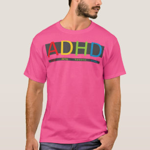 BikingForAutism womens ADHD Shirt, Blue, Small US T-Shirt