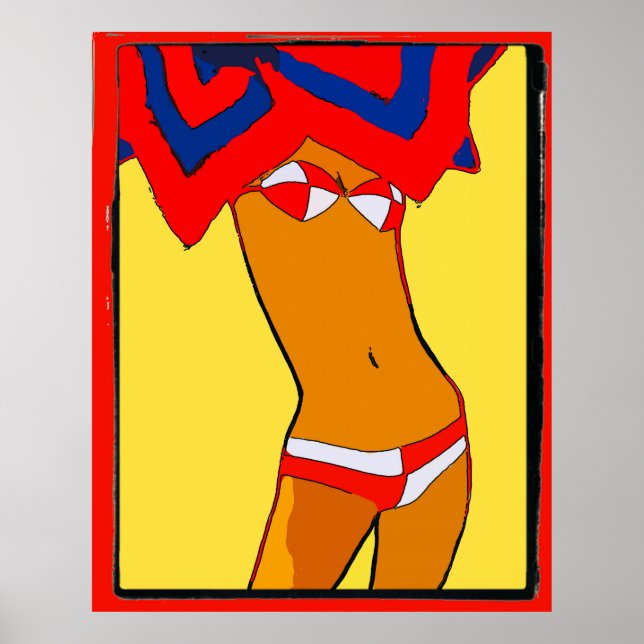 Bikini Abstract Poster (Front)