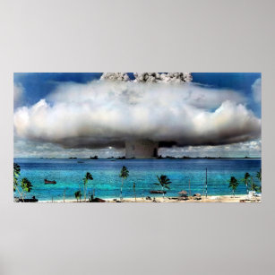 Bikini Atoll Nuclear Test C 1946 Poster