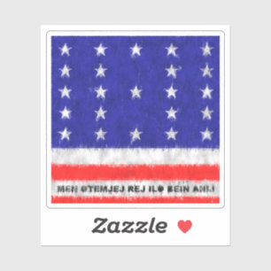 Bikini Atoll Oil Painting Drawing Sticker