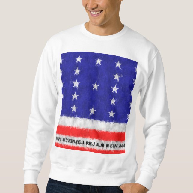 Bikini Atoll Oil Painting Drawing Sweatshirt (Front)