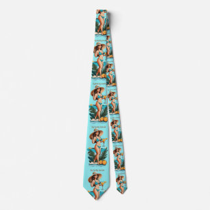 Bikini Babe Big Hat- Big Cocktail Thunder_Cove Neck Tie