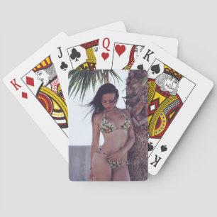 BIKINI BEACH GIRL playing cards