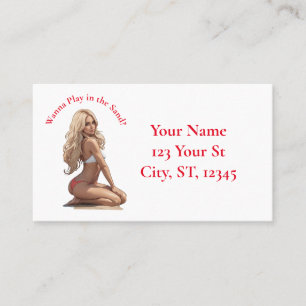 Bikini Beach Girl Thunder_Cove  Business Card