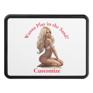 Bikini Beach Girl Thunder_Cove Hitch Cover