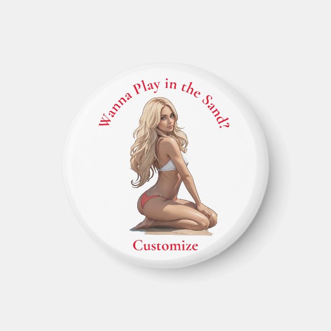 Bikini Beach Girl Thunder_Cove  Magnet (Front)