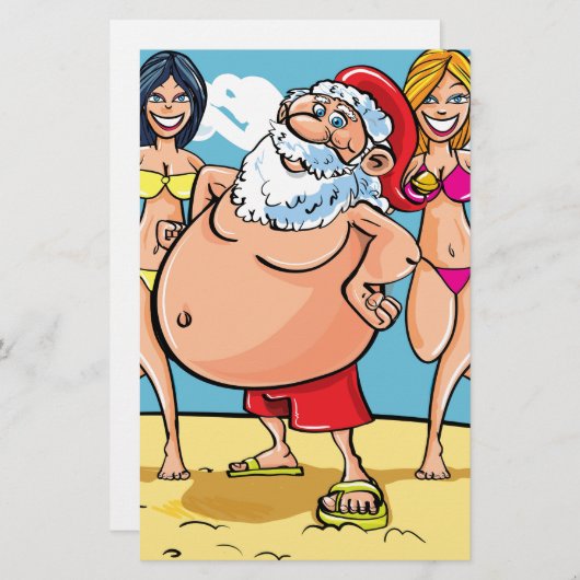 bikini beach santa claus (Front/Back)