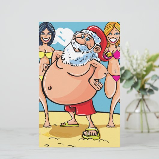 bikini beach santa claus (Standing Front)