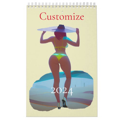 Bikini Booty Beach Girl Thunder_Cove Calendar