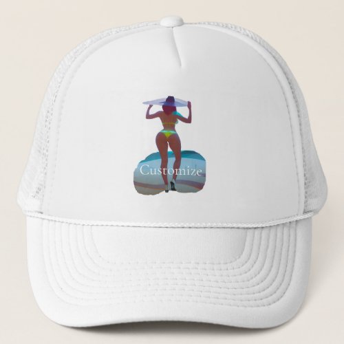 Bikini Booty Beach Girl Thunder_Cove Trucker Hat