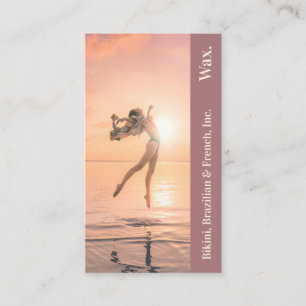 Bikini Brazilian French Wax Photo Jump Punchcard Loyalty Card