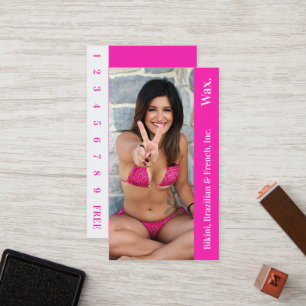Bikini Brazilian French Wax Photo Loyalty Card