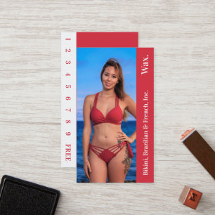 Bikini Brazilian French Wax Photo Loyalty Card