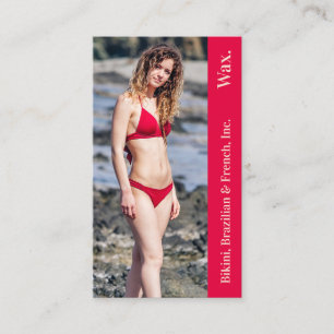 Bikini Brazilian French Wax Photo Punchcard Loyalty Card