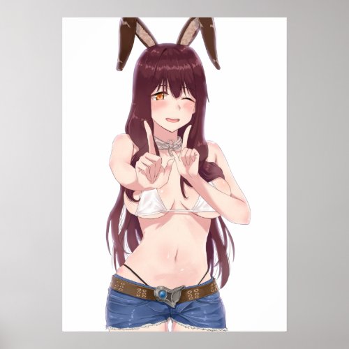 Bikini Bunny Hottie Poster