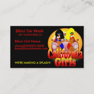 Bikini Car Wash Business Cards