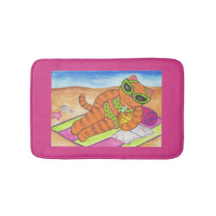 Bikini Cat Bathroom Rug Bath Mat