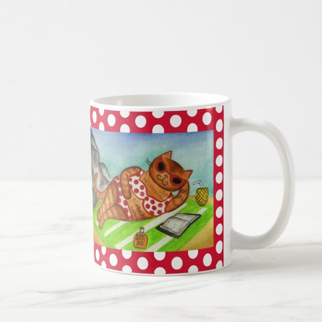 Bikini Cat Coffee Mug (Right)