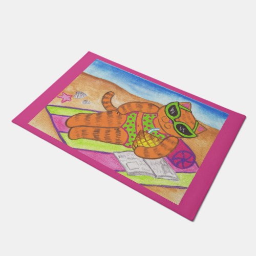 Bikini Cat Rug Doormat 
