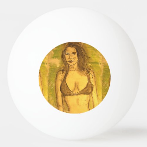 bikini girl art Ping_Pong ball