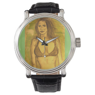 bikini girl art watch