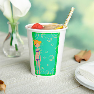 Bikini Girl Paper Cups