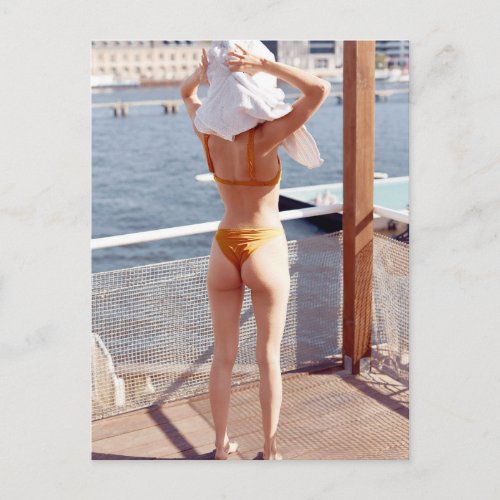 Bikini Girl Photo Postcard