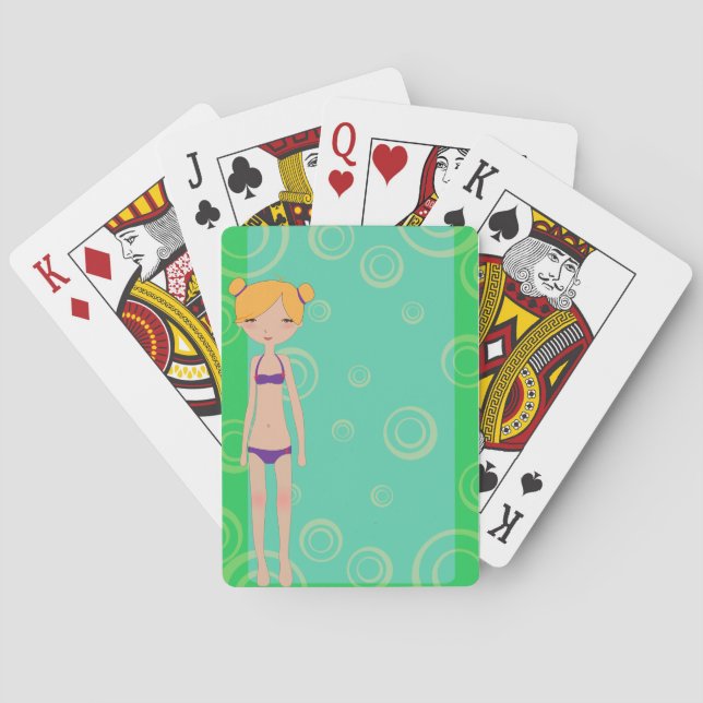 Bikini Girl Poker Cards (Back)