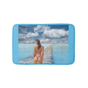 Bikini Girl Thunder_Cove  Bath Mat