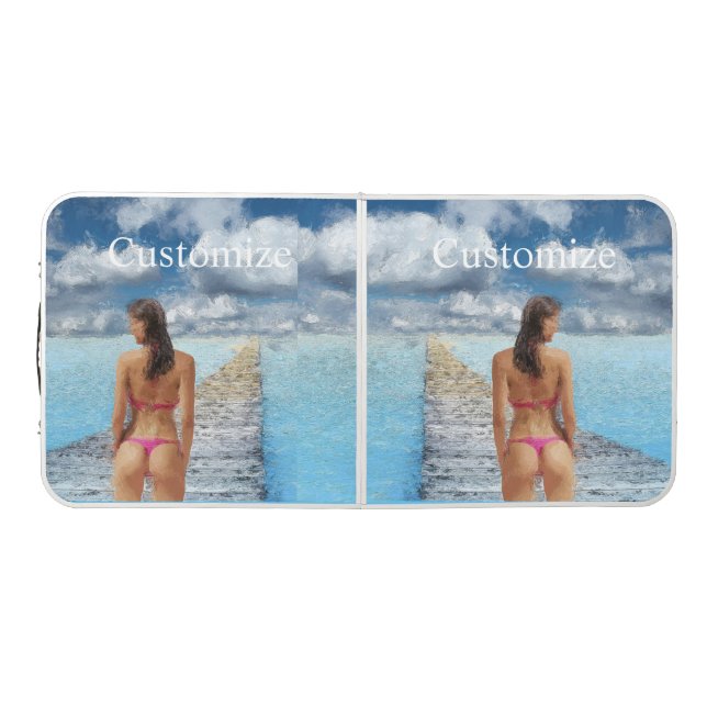 Bikini Girl Thunder_Cove Beer Pong Table (Top)
