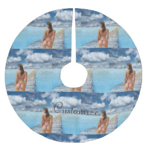 Bikini Girl Thunder_Cove  Brushed Polyester Tree Skirt