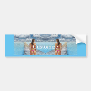 Bikini Girl Thunder_Cove Bumper Sticker