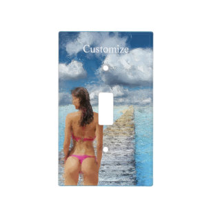 Bikini Girl Thunder_Cove Light Switch Cover
