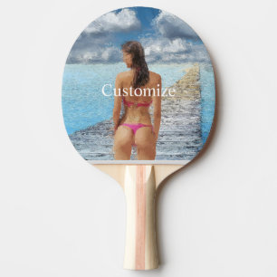 Bikini Girl Thunder_Cove  Ping Pong Paddle